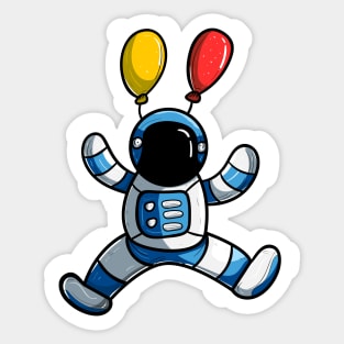 Flying Astronaut Sticker